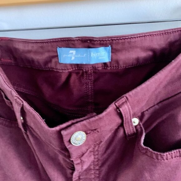 7famk B(AIR) Colour Ankle Skinny Jean Denim in Oxblood - Picture 5 of 16